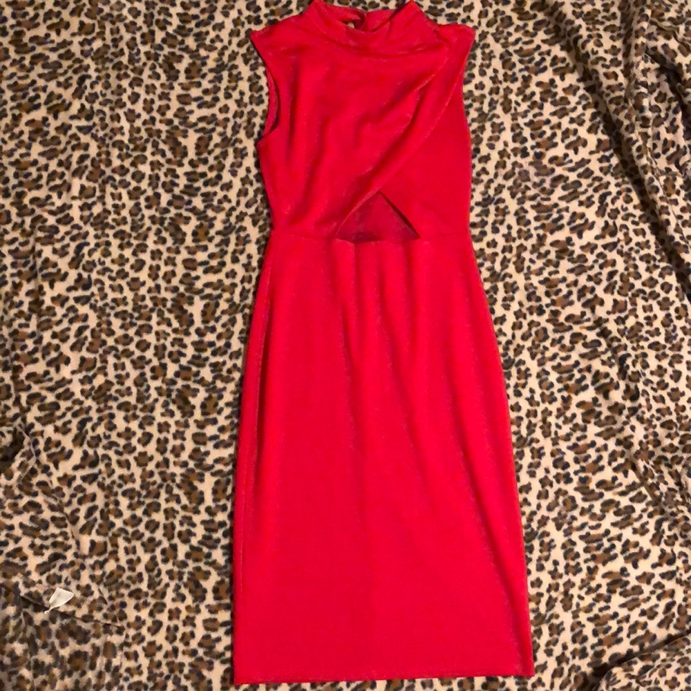 Keyhole Red Dress